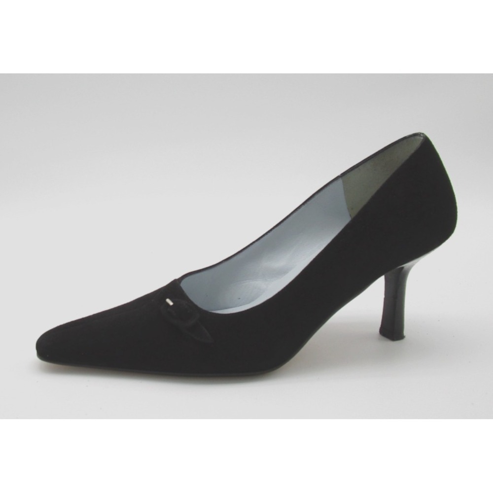 Saks Fifth Avenue Black Suede Pumps Womens‎ 7.5M City Business Heels